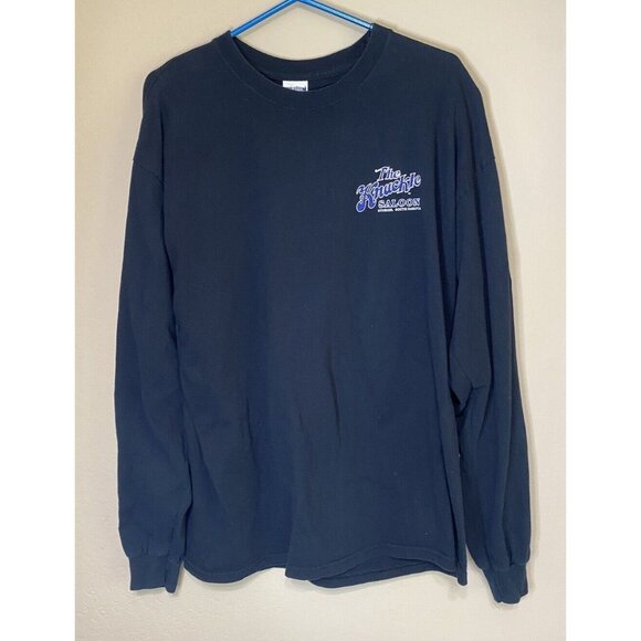 The Knuckle Saloon Sturgis Black Long sleeve shirt XL Double-Sided - Picture 2 of 7